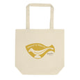 “Wood is Warm” Eco Tote Bag—Yellow—Small