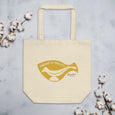 “Wood is Warm” Eco Tote Bag—Yellow—Small
