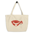 “Wood is Warm” Eco Tote Bag—Red—Large