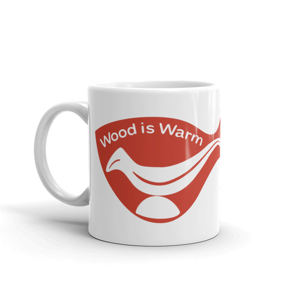 “Wood is Warm” Mug—Right-Handed—11 oz