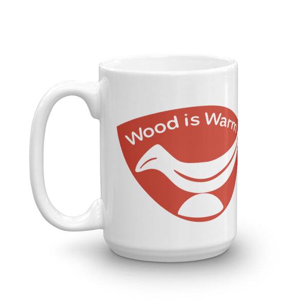 “Wood is Warm” Mug—Right-Handed—15 oz